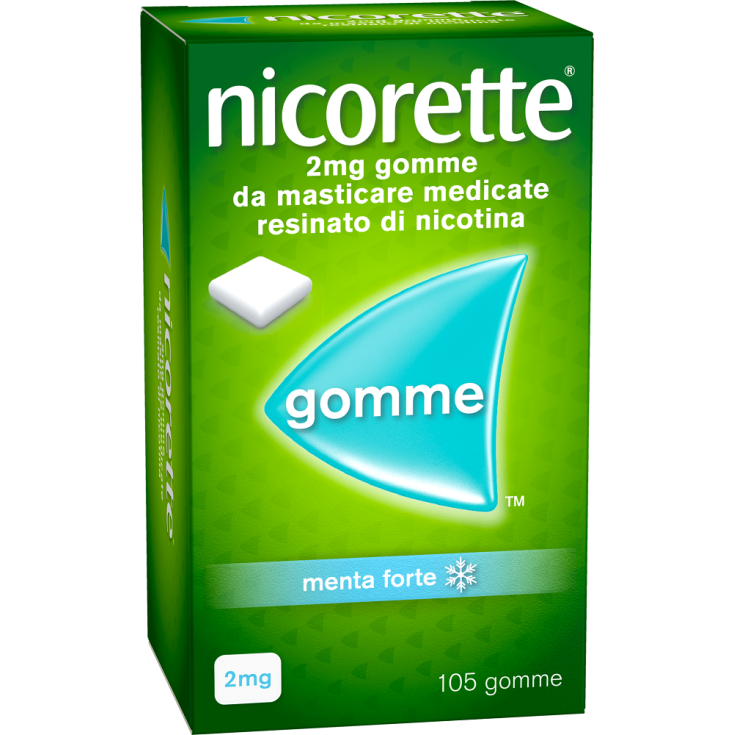 nicorette® 2mg Gomme Medicate Menta Forte 105 Gomme Da Masticare