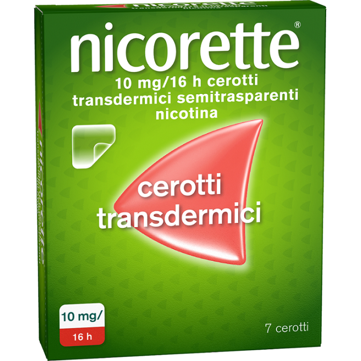 nicorette® 10mg/16H Cerotti Trasdermici Semitrasparenti 7 Pezzi