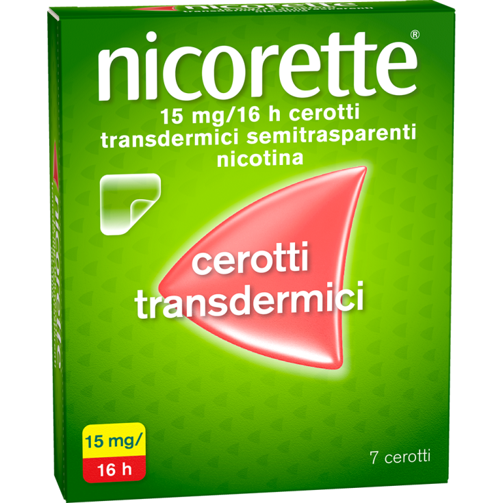 nicorette® 15mg/16H Cerotti Transdermici Semitrasparenti 7 Pezzi