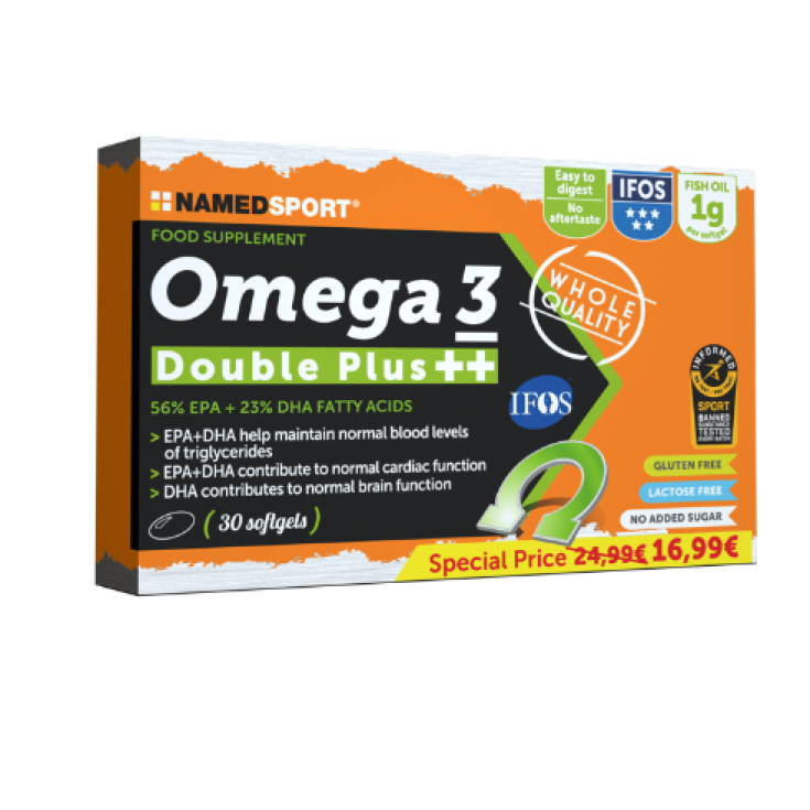 Omega 3 Double Plus ++ Named Sport 30 Soft Gel Promo