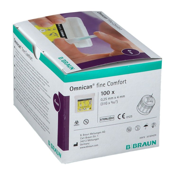Omnican® Fine Comfort G31x4mm B.Braun 100 Pezzi