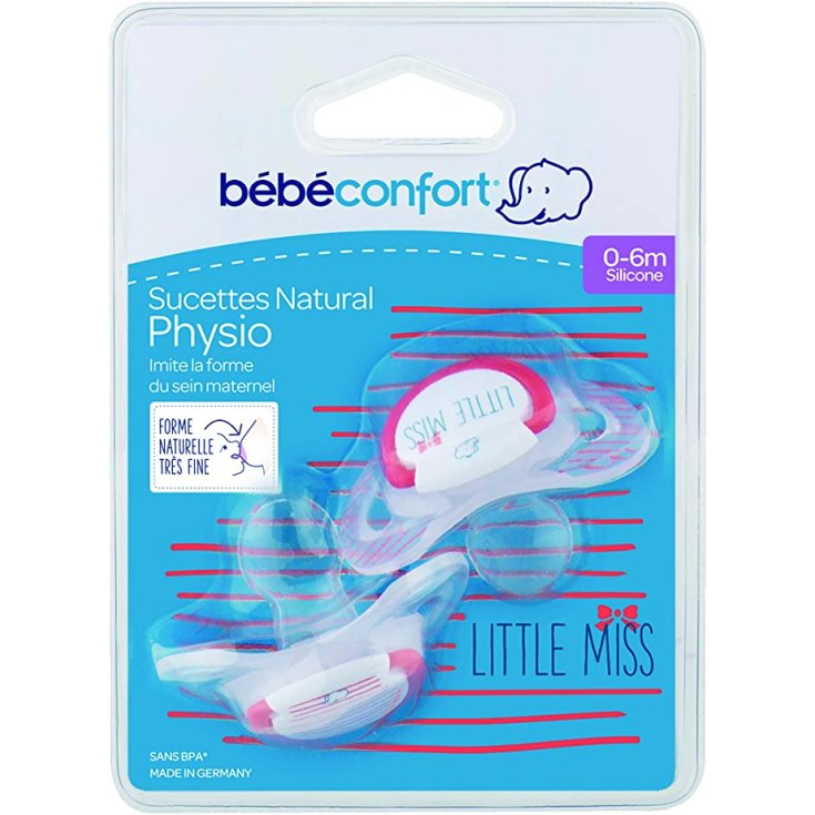 Natural Physio Bébé Confort Little Miss 0-6 M 2 Succhietti