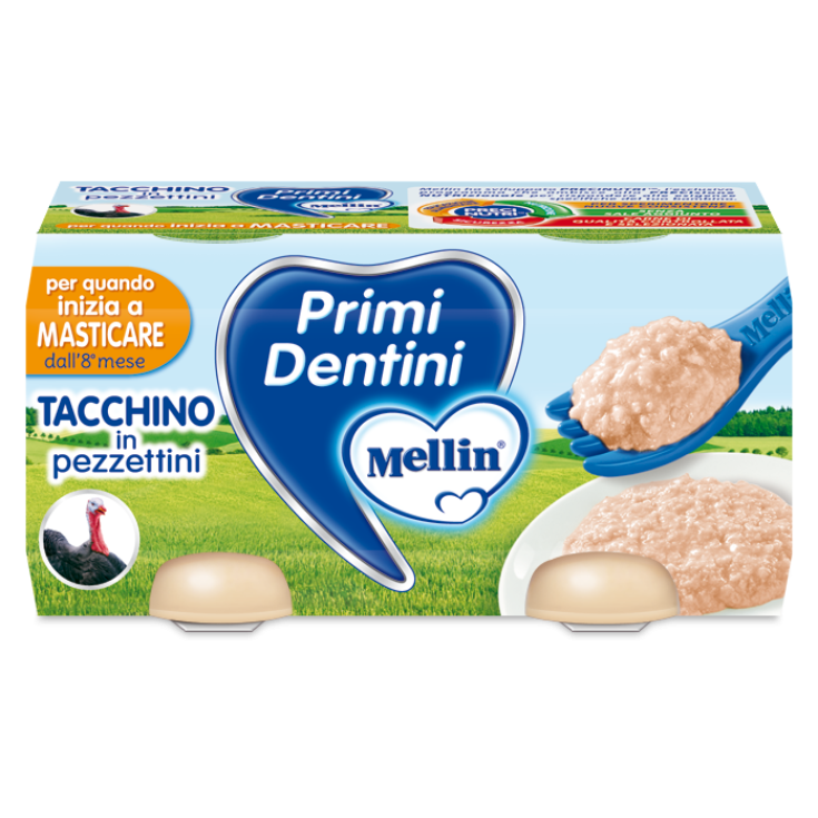 Primi Dentini Tacchino In Pezzettini Mellin 2x80g