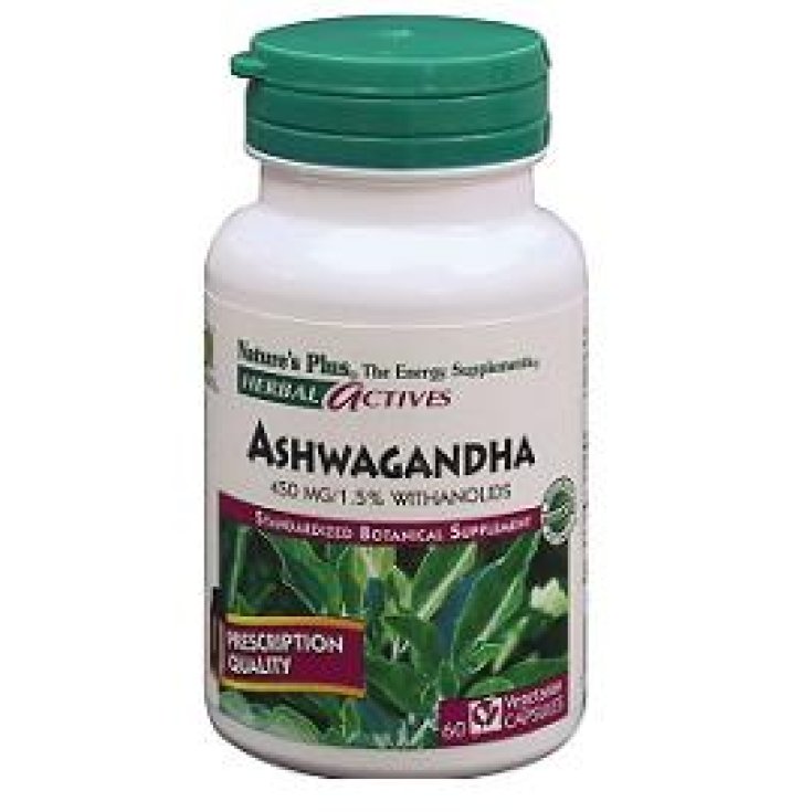 Nature's Plus Herbal Actives Ashwagandha Integratore Alimentare 60 Capsule