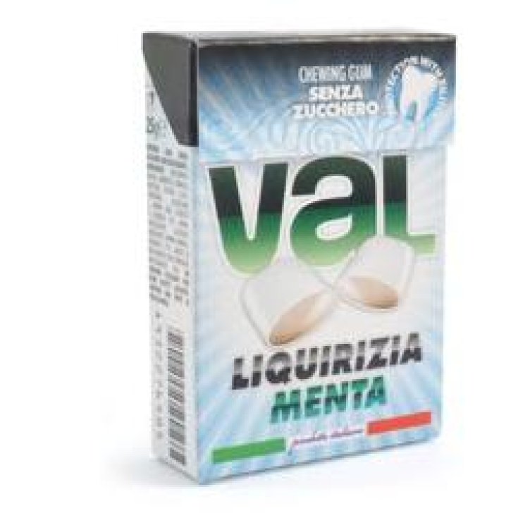 Val Chewing Gum Alla Liquirizia E Menta Senza Zucchero 25g