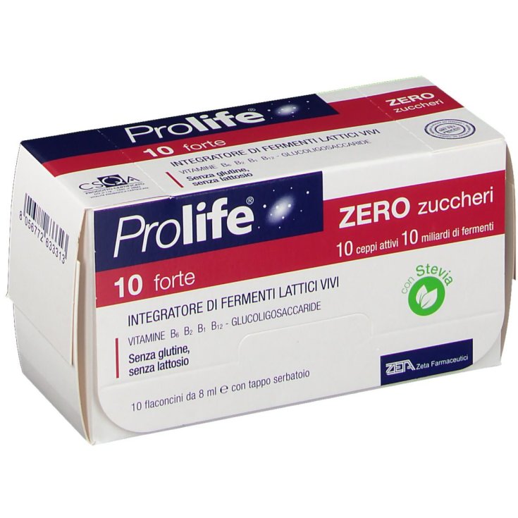 Prolife 10 Forte Zero Sugars Zeta Pharmaceuticals 10x8ml