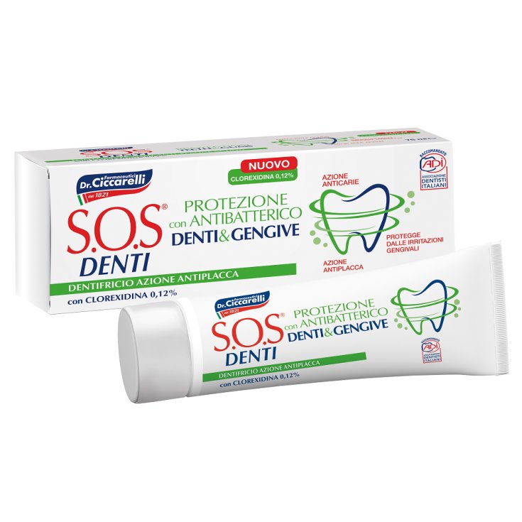 Protezione Con Antibatterico SOS Denti Dr.Ciccarelli Dentifricio 75ml