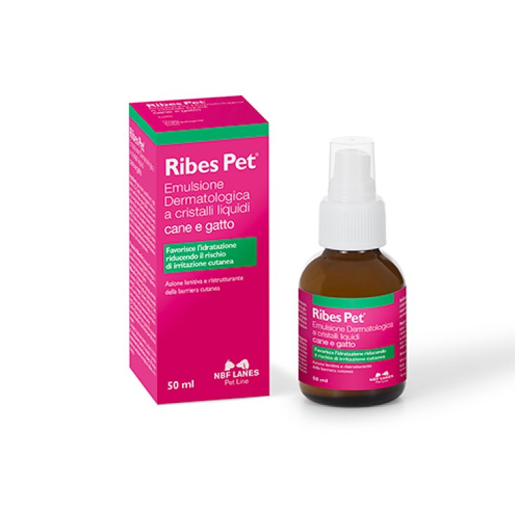 Ribes Pet Emulsione Dermatologica A Cristalli Liquidi Cane E Gatto NBF Lanes 50ml
