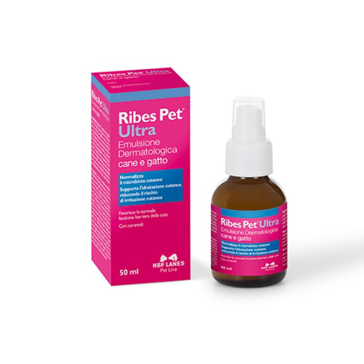 Ribes Pet Ultra Emulsione Dermatologica Cane E Gatto NBF Lanes 50ml