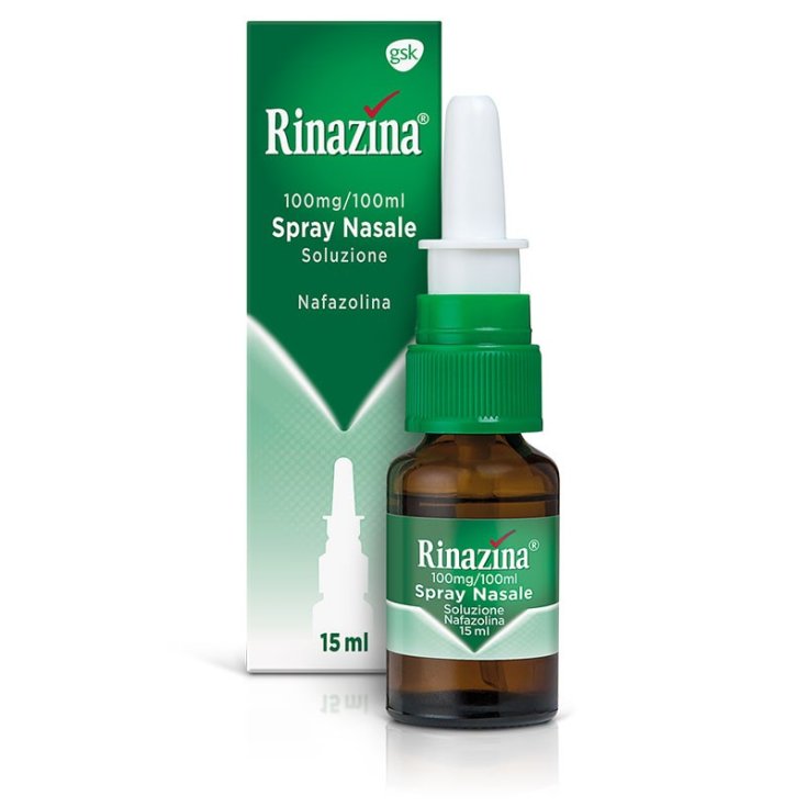 Rinazina 0.1% Nasal Decongestant Spray 15ml