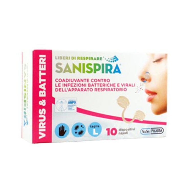 Sanispira® Virus & Batteri Taglia L 10 Pezzi