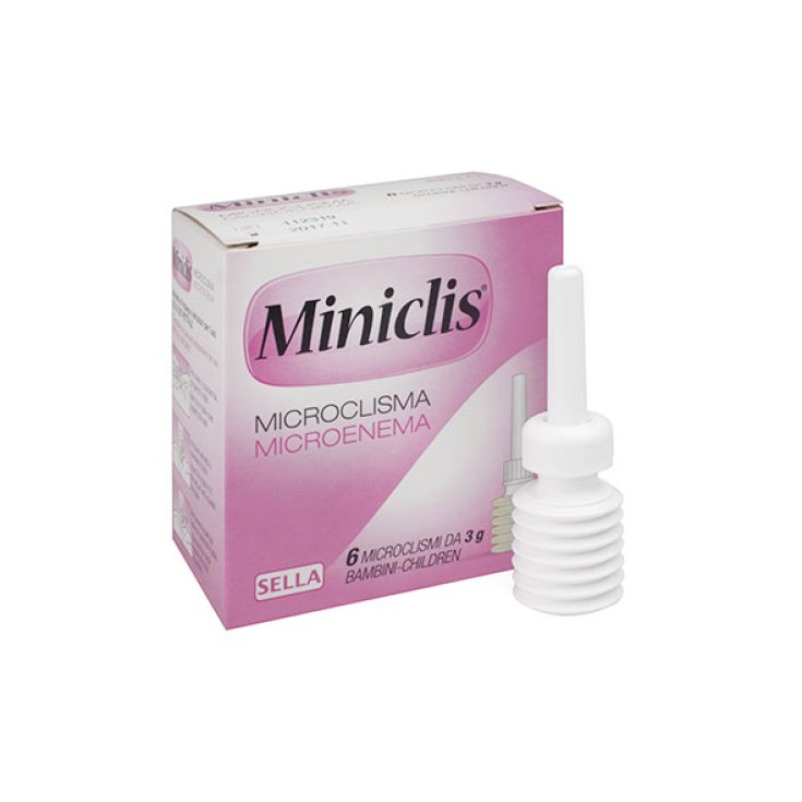 Miniclis Bambini SELLA 6 Microclismi Monodose da 3g