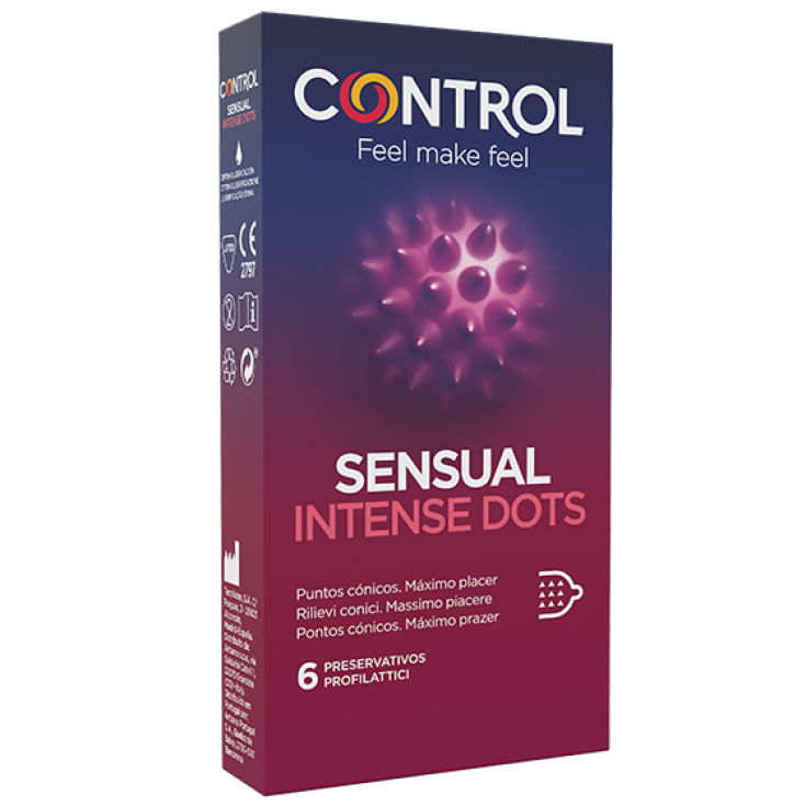 Sensual Intense Dots Control 6 Profilattici