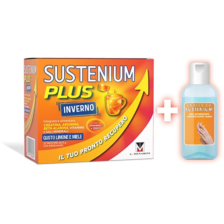 Sustenium Plus Inverno + Gel Igienizzante Menarini 22 Bustine + 80ml