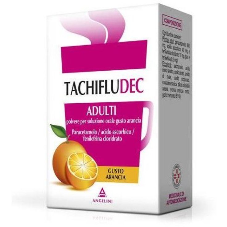 TachifluDdec Angelini 10 Bustine Arancia