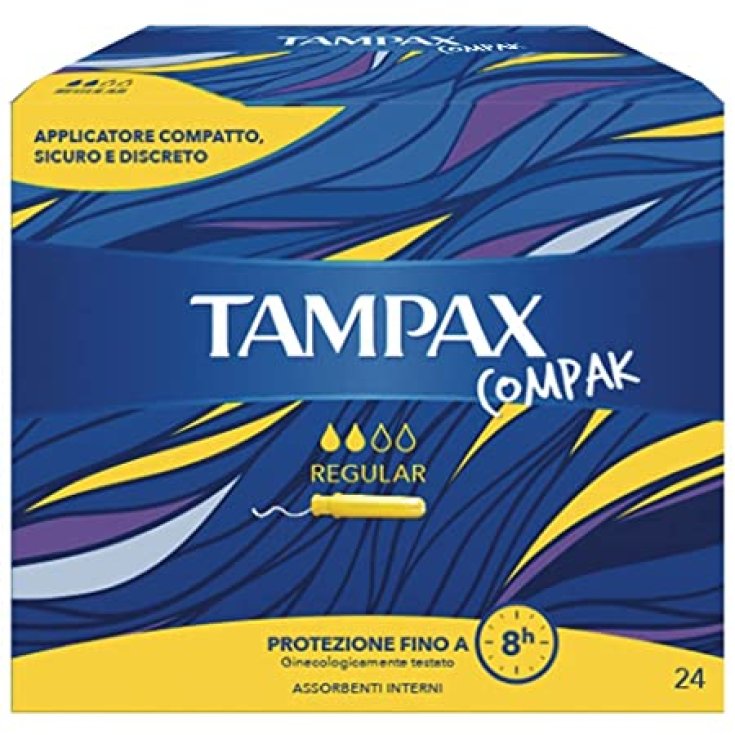 Tampax Compak Regular 24 Assorbenti Interni