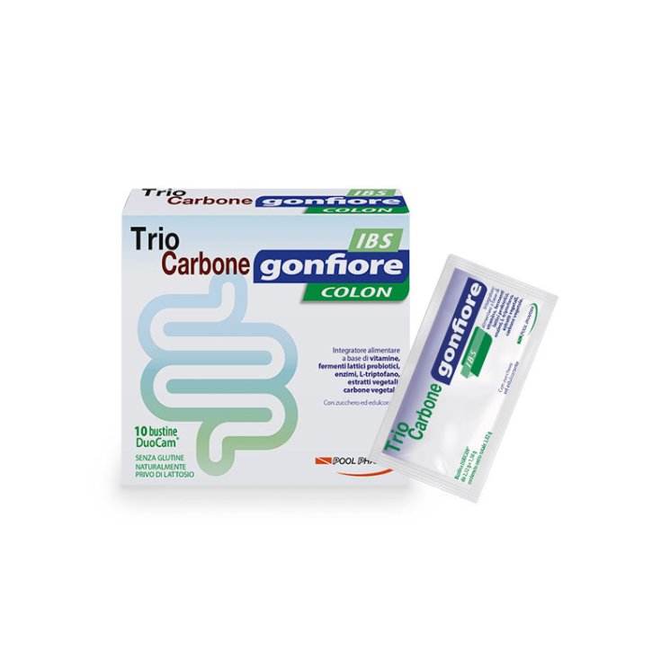 TrioCarbone Gonfiore Ibs Pool Pharma 10 Bustine