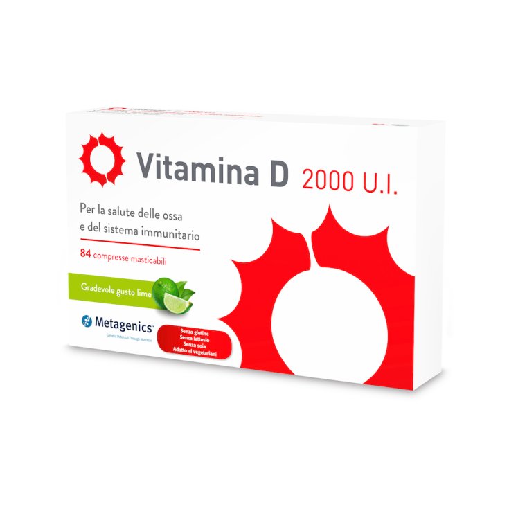 Vitamina D 2000 U.I. Metagenics 84 Compresse Masticabili