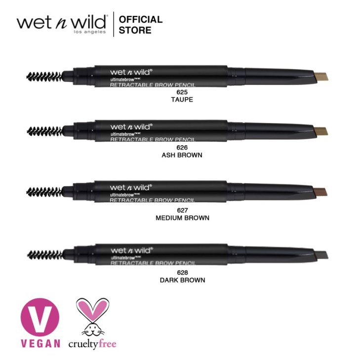 Retractable Brow Pencil 627 Medium Brown Wet n Wild 1 Matita