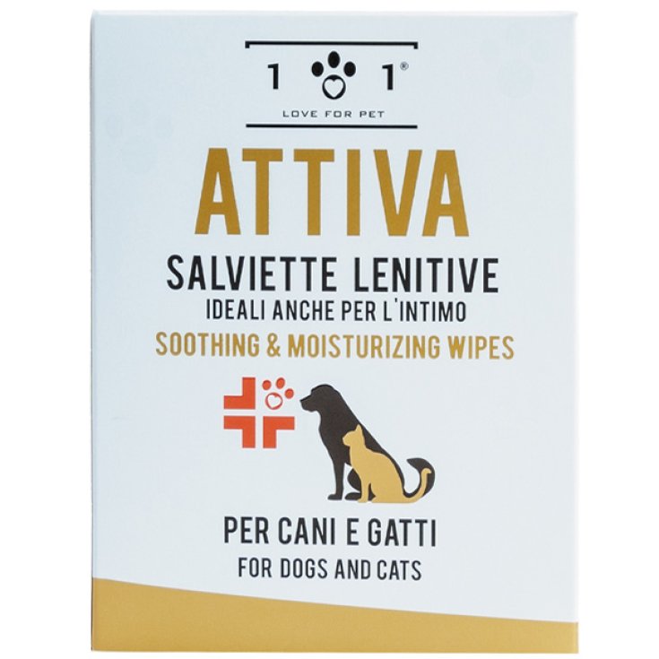 Salviette Lenitive Idratanti per Cani e Gatti - 22 Salviette