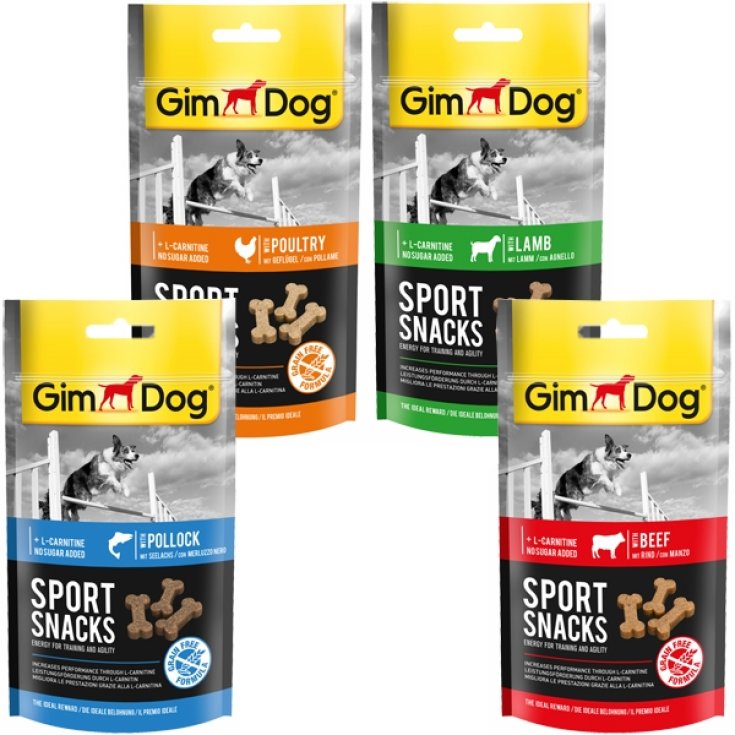 GimDog Sport Snacks Ossicini Grain Free - 150GR - Agnello