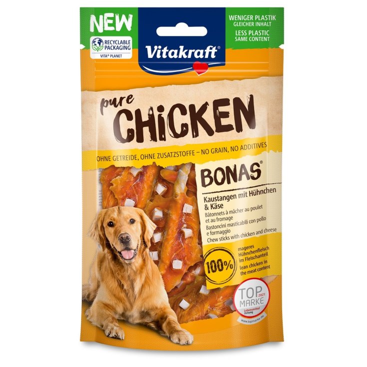 Dog Snack Chicken Bonas Bastoncini di Pollo con Formaggio - 80GR