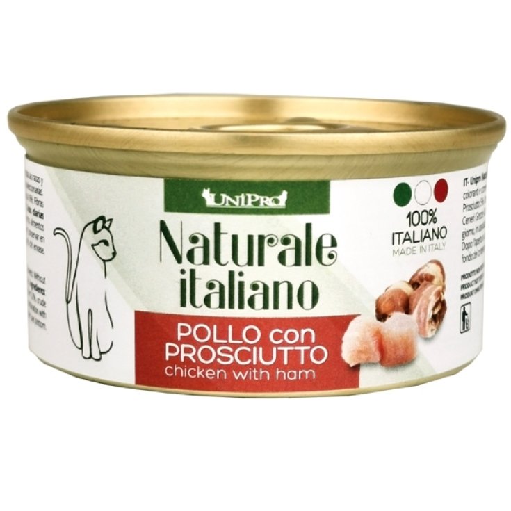 Naturale Italiano Pollo e Prosciutto In Acqua di Cottura - 85GR