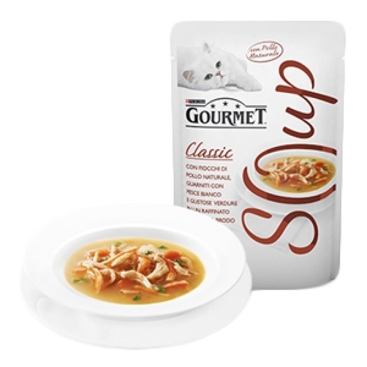 Gourmet Soup con Fiocchi di Pollo Naturale, Pesce Bianco e Gustose Verdure - 40GR