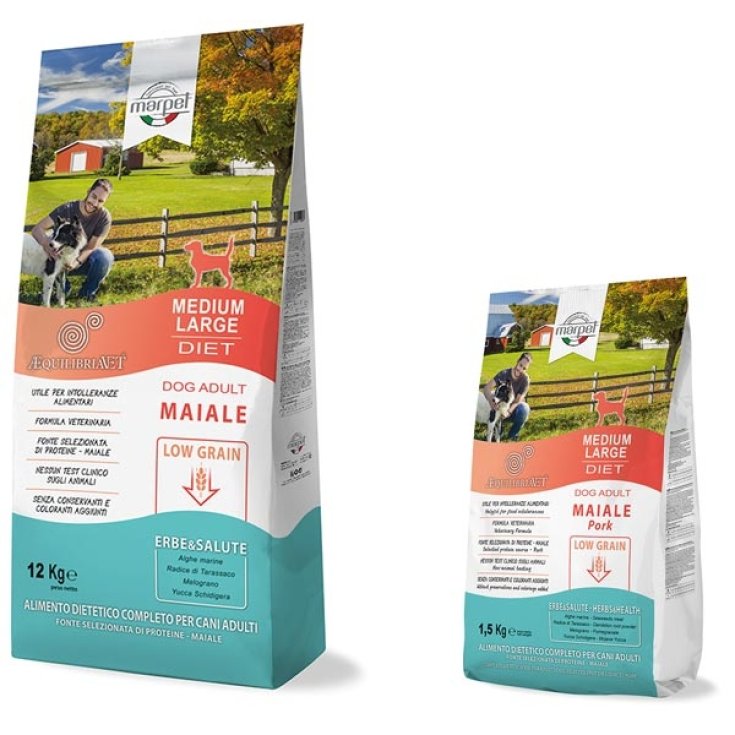 Equilibria Low Grain 100%  Maiale - 1,50 KG - Medium & Large