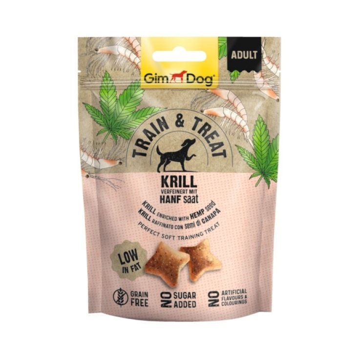 GimDog Train & Treat Krill & Canapa - 125GR