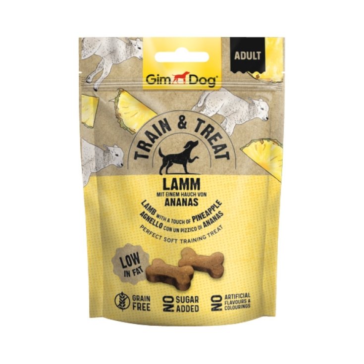 GimDog Train & Treat Agnello & Ananas - 125GR