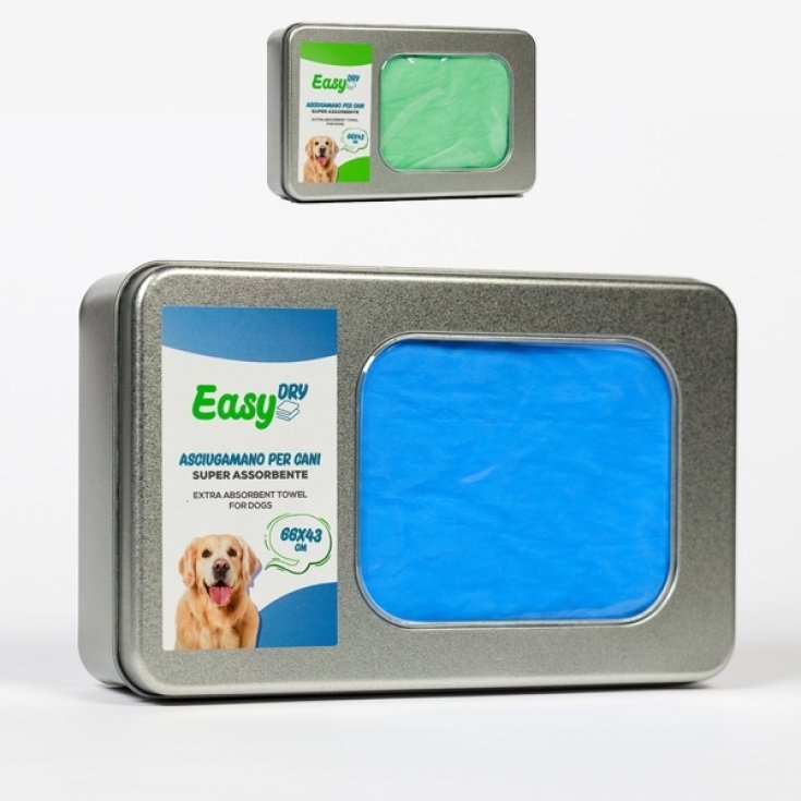 EasyDry Asciugamano per Cani - Colore Blu | 66 X 43 cm