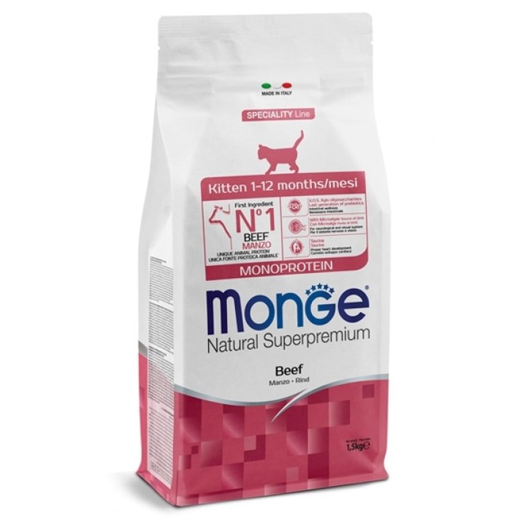 Natural Superpremium Monoprotein Kitten Manzo - 1,50KG