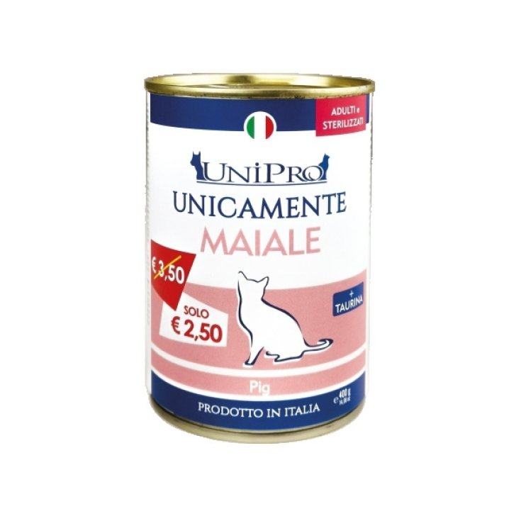 Unicamente Maiale per Gatto Adulto o Sterilizzato - 400GR