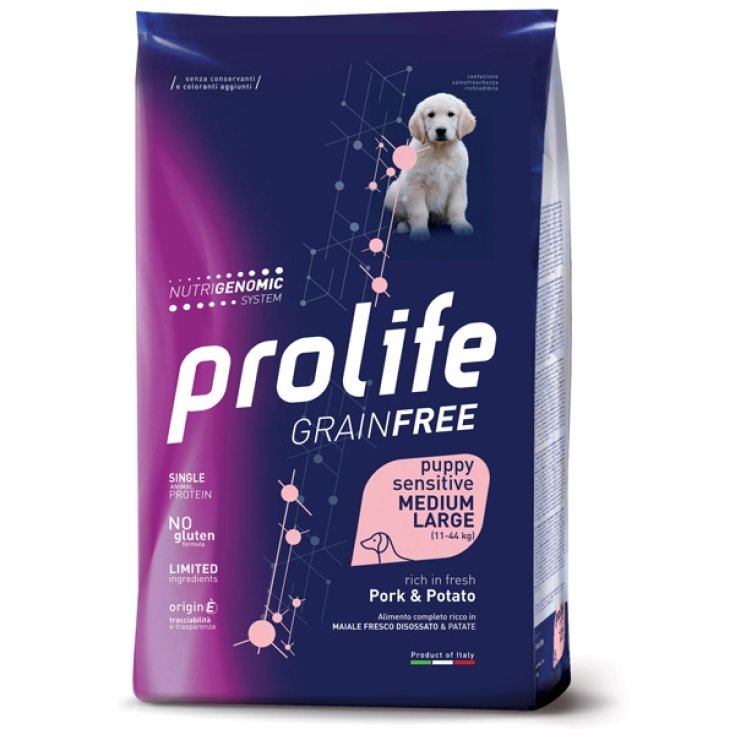 Grain Free Puppy Medium/Large Sensitive Pork & Potato - 10KG