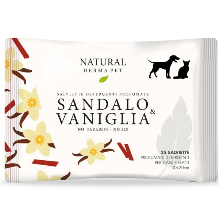 Salviette Detergenti Profumate al Sandalo & Vaniglia - 35 Salviette