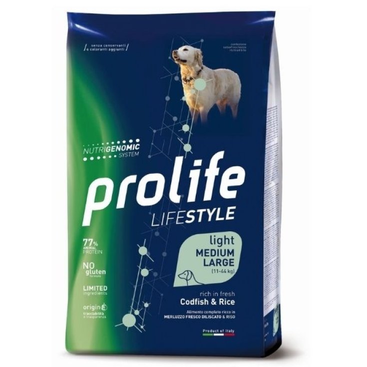 Life Style Adult Medium/Large Light Codfish & Rice - 12KG