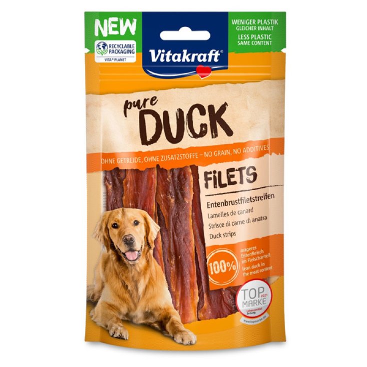 Dog Snack Pure Duck Strisce di Carne di Anatra - 80GR