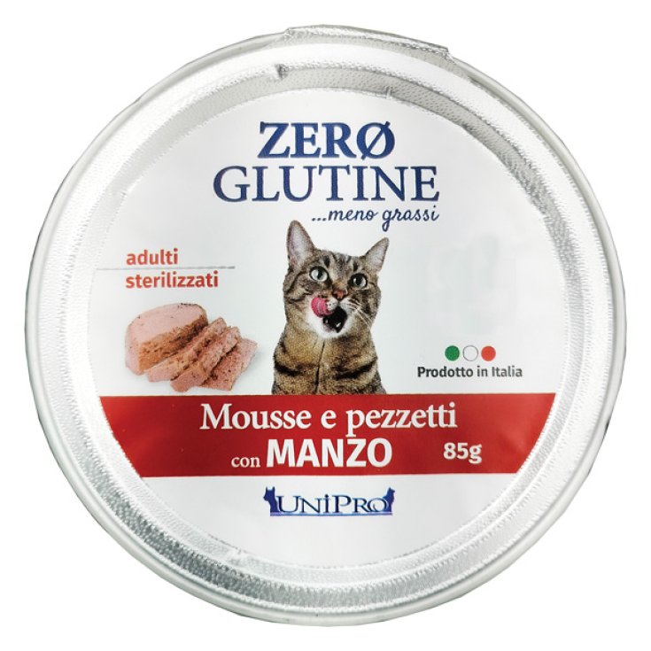 Cat Zero Glutine Mousse e pezzetti con Manzo - 85GR