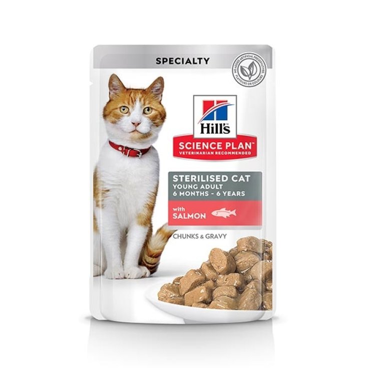 Science Plan Young Adult Sterilised Cat con Salmone - 85GR