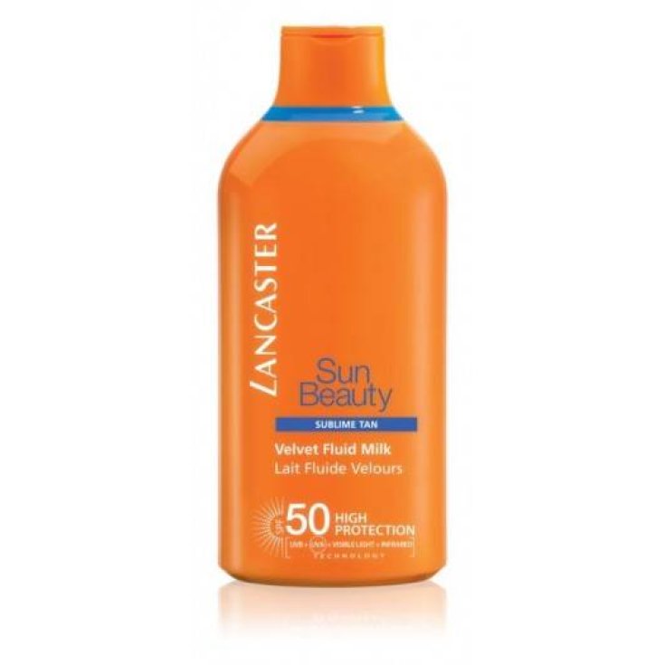 Lancaster Sun Beauty Velvet Tanning Fluid Milk Spf50 400ml Face And Body