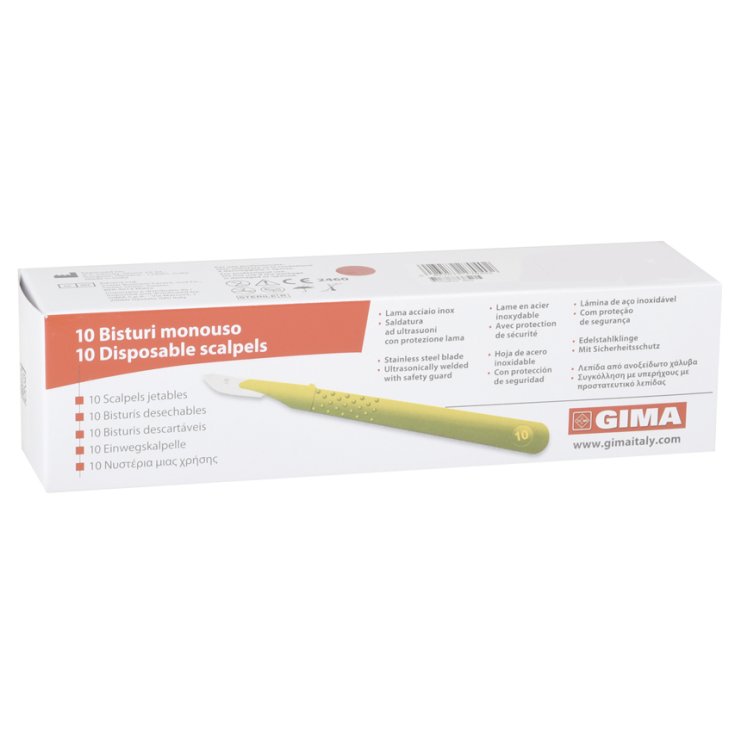 Bisturi Monouso Sterile N.10 Gima 1 Pezzo - Farmacia Loreto