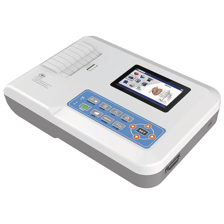 MINI ECG PALMARE PM10 - 1 DERIVAZIONE - monocanale - display a colori -  software + bluetooth