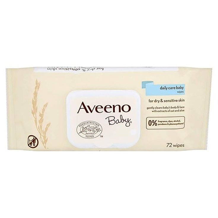 Aveeno Baby Salviettine con di Avena e Aloe, 72 Salviettine