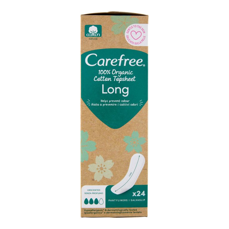 CAREFREE S/SLIP ORGANIC LONG 24PZ CAREFREE S/SLIP ORGANIC LONG 24PZ