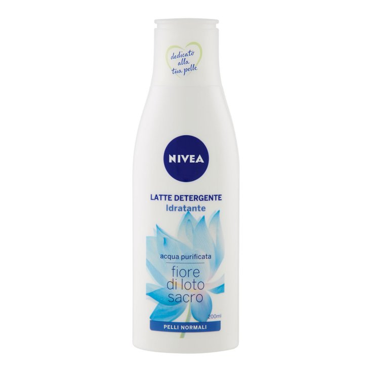 Nivea Latte Detergente Viso Rinfrescante e Idratante 200 ml con Fiori di Loto