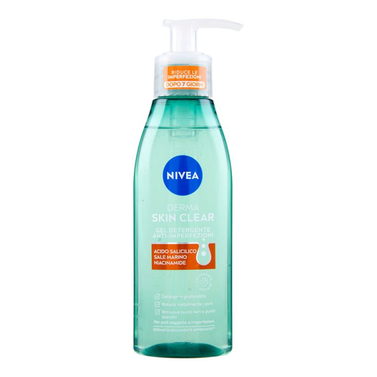 Nivea Derma Skin Clear Gel Detergente Viso Anti Imperfezioni 150ML