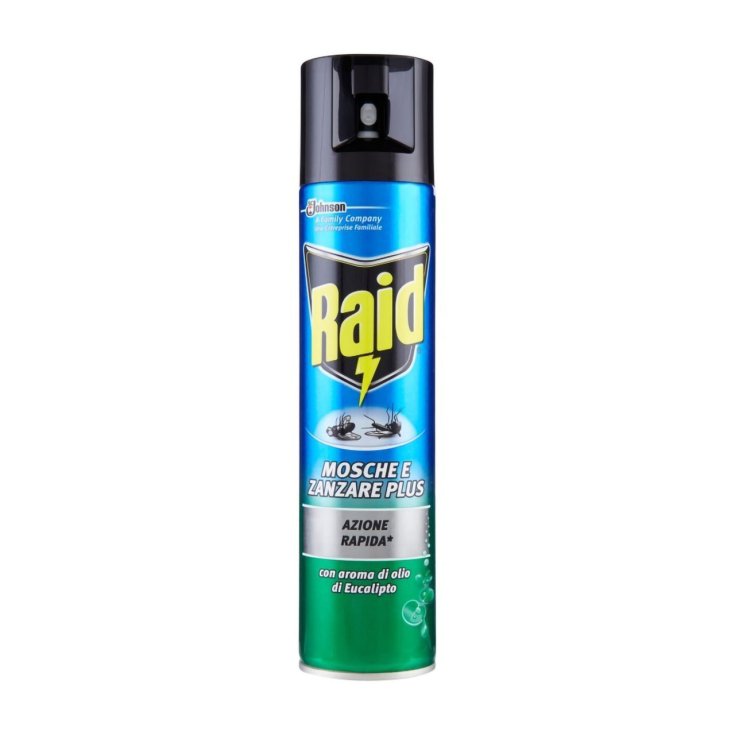 Raid Mosche e Zanzare Plus Eucalipto Johnson 400ml Raid Mosche e Zanzare Plus Eucalipto Johnson 400ml