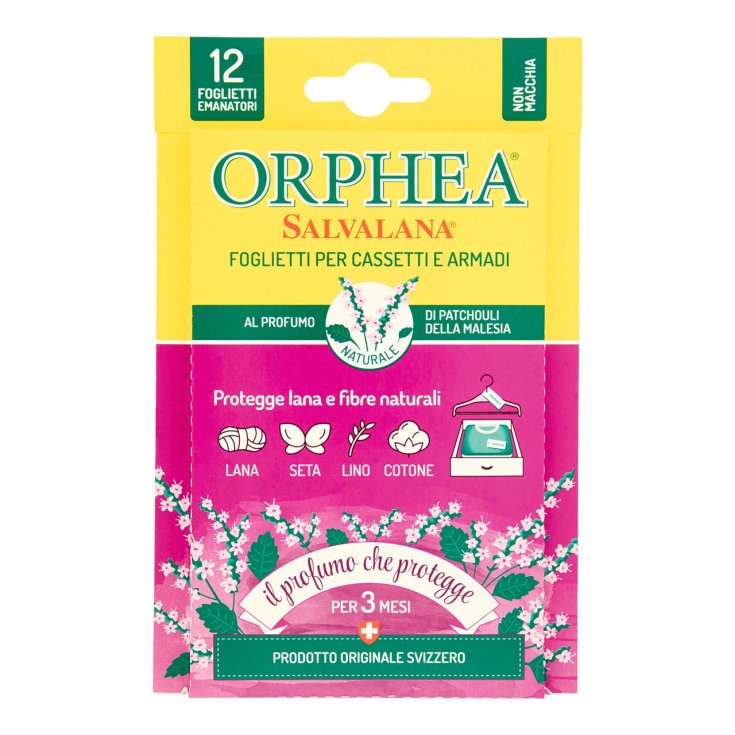 Foglietti al Profumo di Patchouli Orphea 12 Foglietti Emanatori