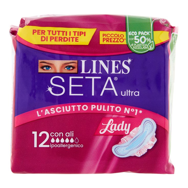 Lady Con Ali Lines Seta Ultra 12 Pezzi